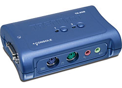 2 Port PS2 KVM Switch Kit w/Audio Cable included (TK208K).